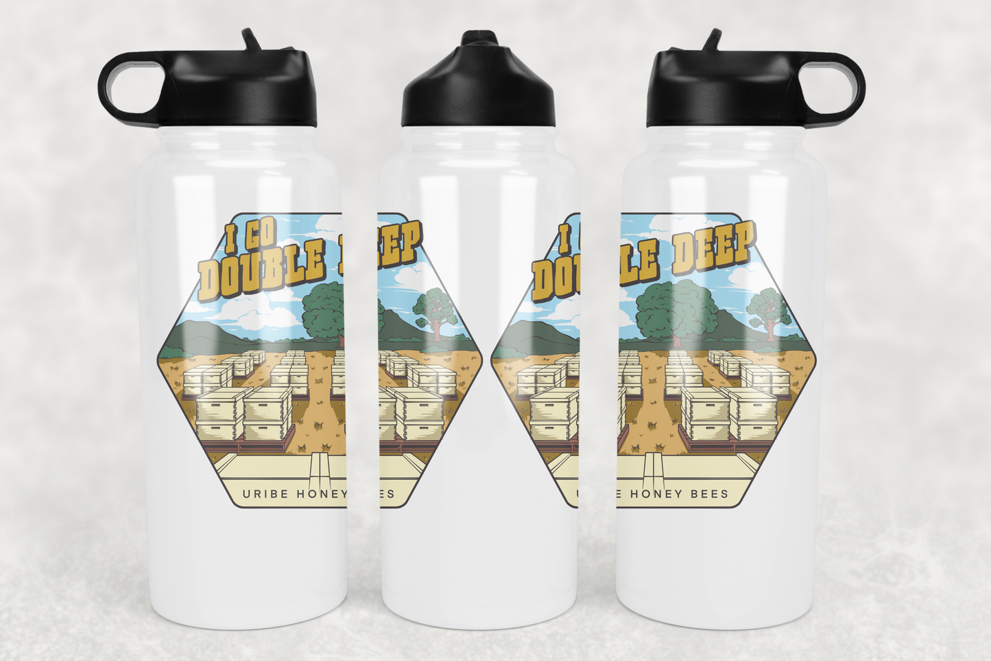 PRESALE! 32-ounce Water Bottle - Multiple Designs | Uribe Honey Bees