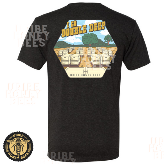 PRESALE! I Go Double Deep | Men's Premium Triblend Crewneck T-Shirt | Uribe Honey Bees