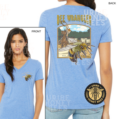 PRESALE! Women's Triblend V-Neck Relaxed T-Shirt | Uribe Honey Bees