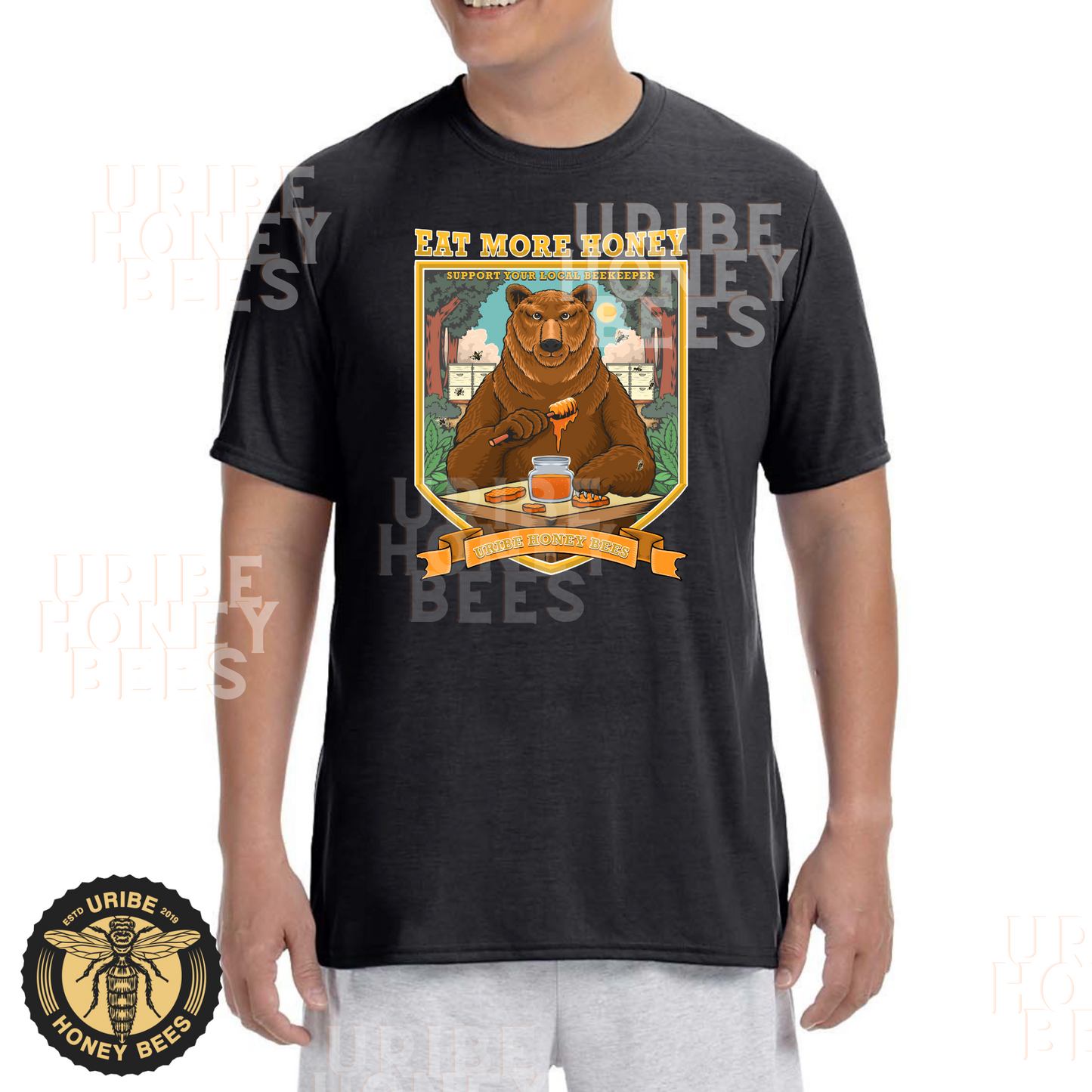 PRESALE! MEN'S PERFORMANCE WICKING T-Shirt | Uribe Honey Bees