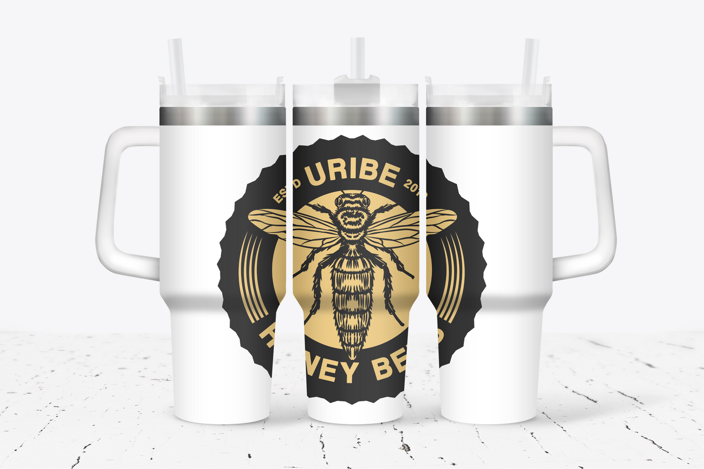 PRESALE! Hottest Trending 40-Ounce Tumbler - Multiple Designs | Uribe Honey Bees