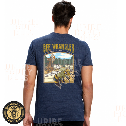 PRESALE! Bee Wrangler Men's Triblend Crewneck T-Shirt | Uribe Honey Bees