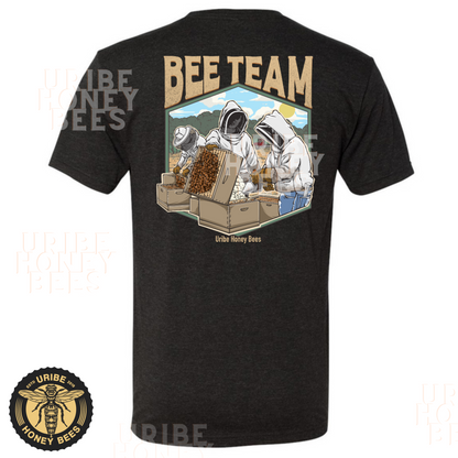 PRESALE! Bee Team | Men's Tri-blend Crewneck T-Shirt | Uribe Honey Bees