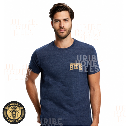 PRESALE! Bee Team | Men's Tri-blend Crewneck T-Shirt | Uribe Honey Bees