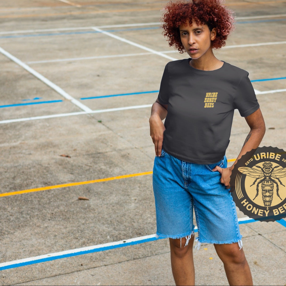 PRESALE! Women's Boxy 100% Cotton T-shirt | Uribe Honey Bees