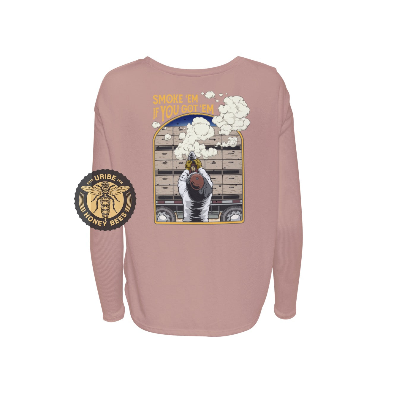 PRESALE! Women's Long Sleeve 100% Cotton Cozy Shirts | Uribe Honey Bees