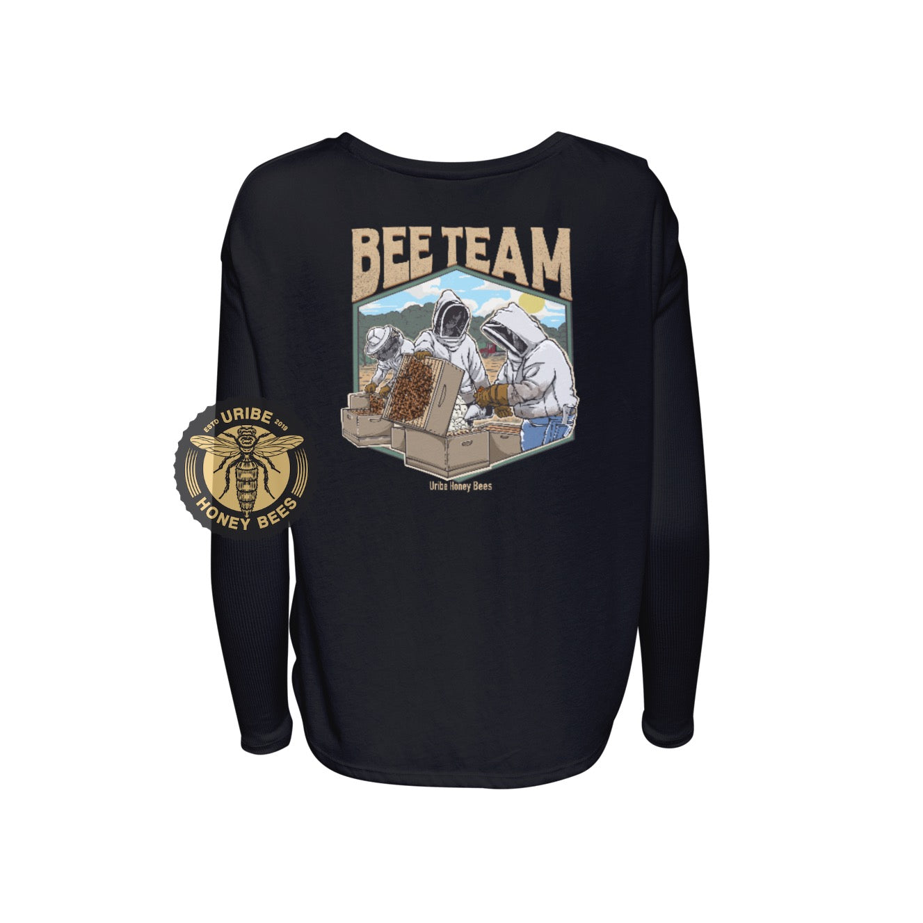 PRESALE! Women's Long Sleeve 100% Cotton Cozy Shirts | Uribe Honey Bees