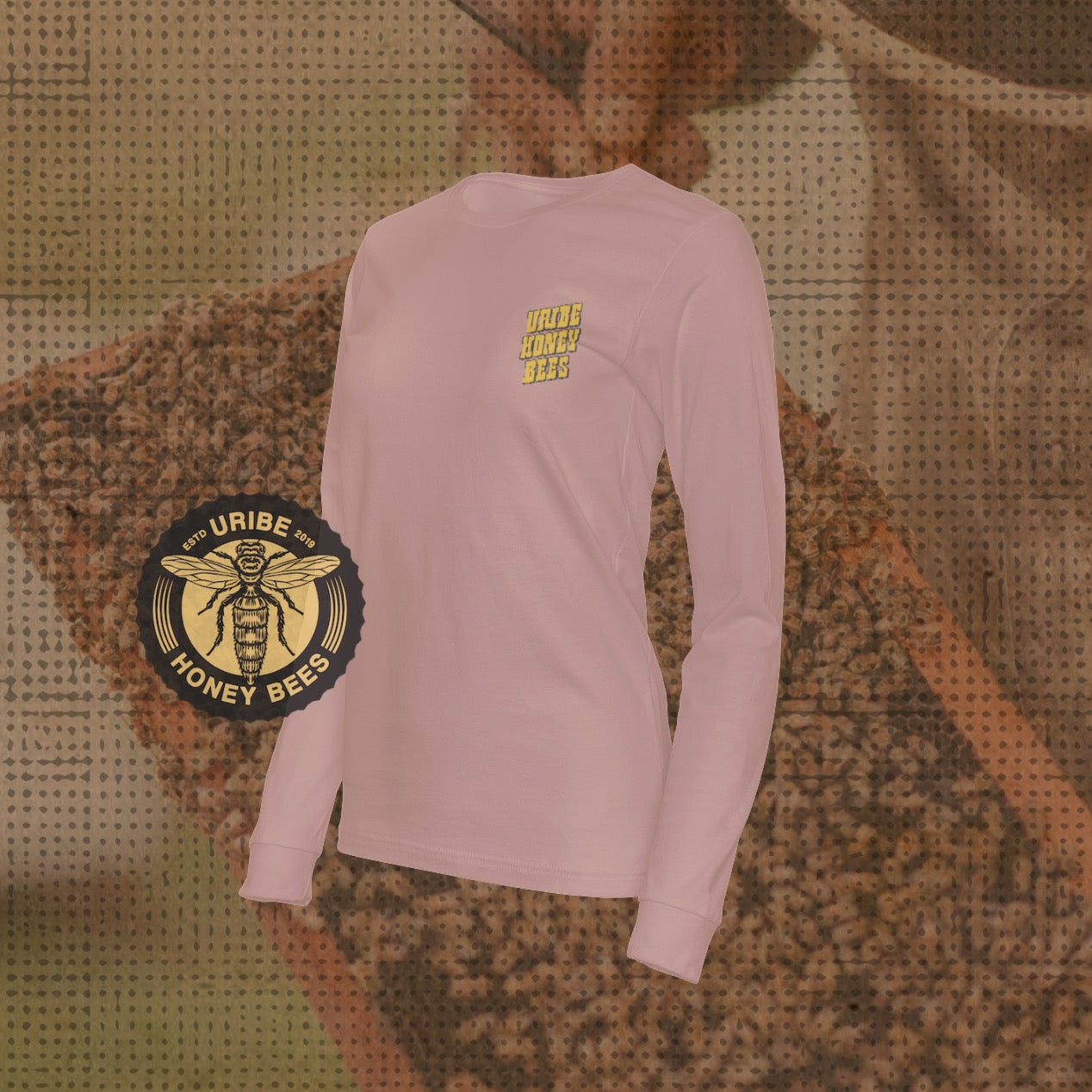 PRESALE! Women's Long Sleeve 100% Cotton Cozy Shirts | Uribe Honey Bees