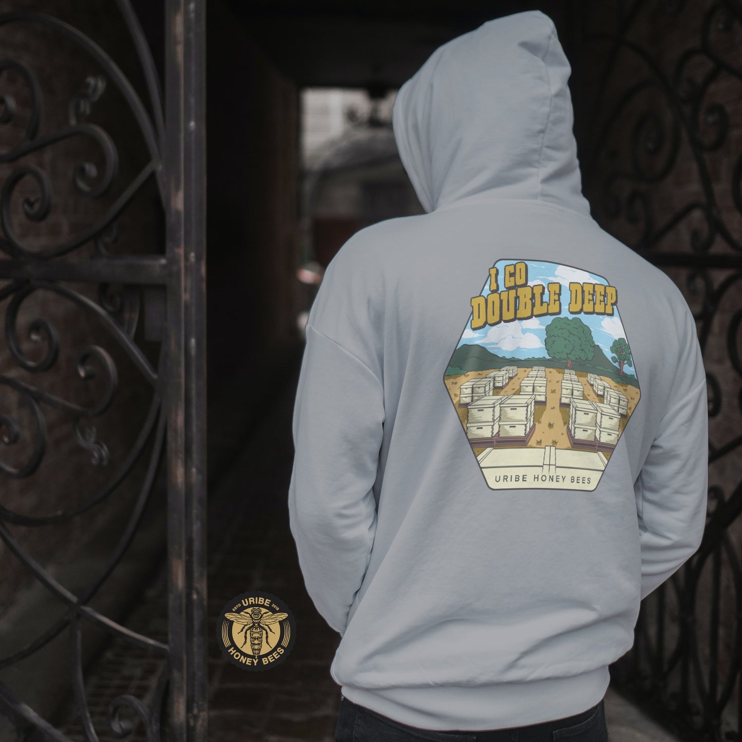 PRESALE! I Go Double Deep - Beekeeper Hoodie | Uribe Honey Bees